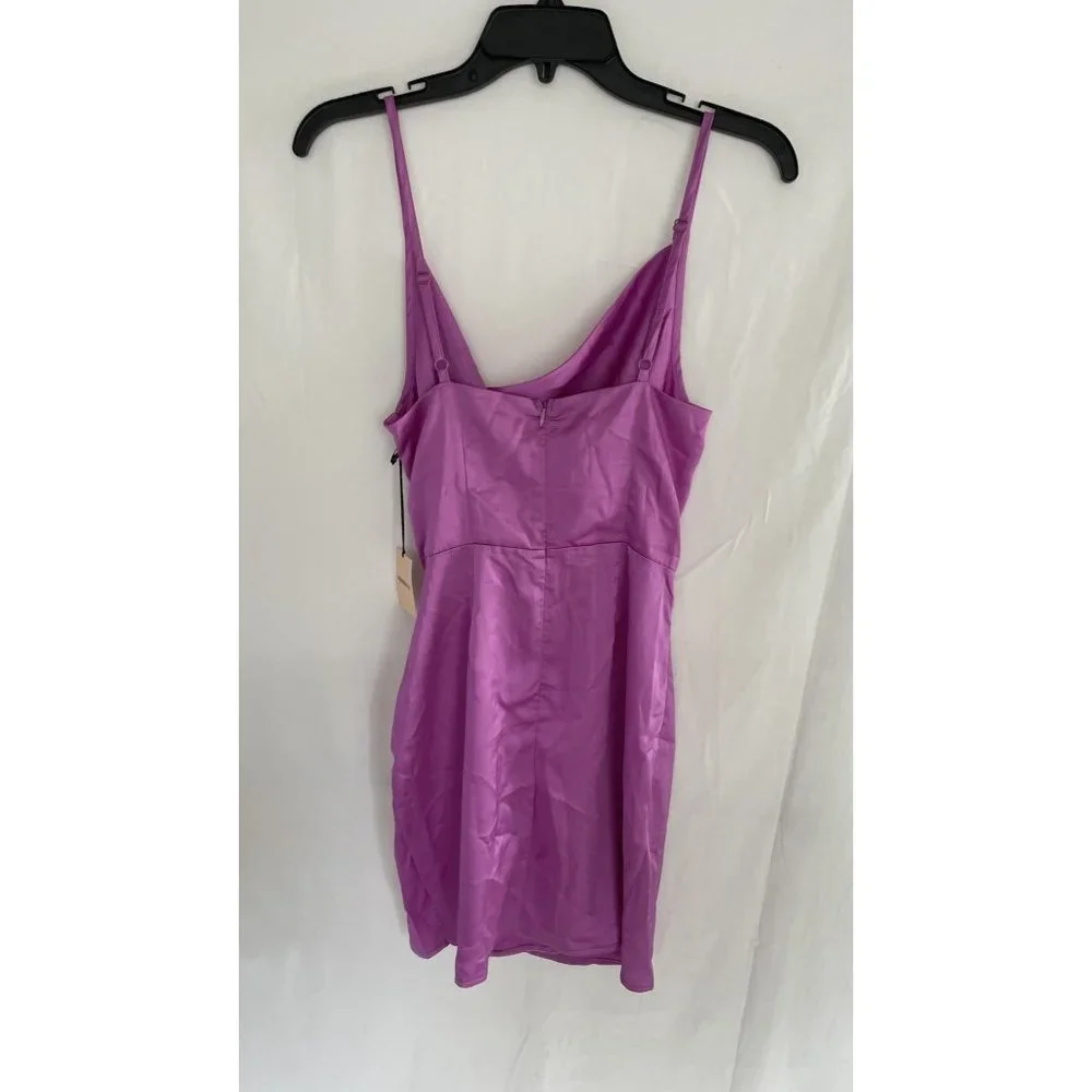 NWT Superdown Arezo Cowl Wrap Mini Dress in Purple S - Picture 5 of 6